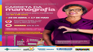 Carreta da Mamografia chega a Dias d’Ávila para oferecer exames gratuitos às mulheres