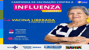 VACINA CONTRA A INFLUENZA LIBERADA!
