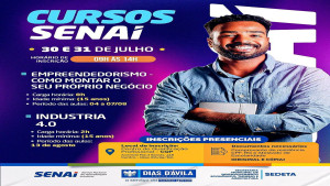 Novos cursos chegando em Dias d’Ávila!