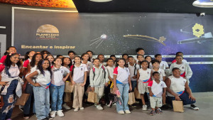 Escola vencedora da Ação Braskem de Educação Ambiental vive experiência no Planetário da UFBA