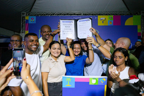 Prefeita de Lauro de Freitas dá Ordem de serviço para ampliar Cozinha Comunitária e anuncia 600 refeições gratuitas em Itinga