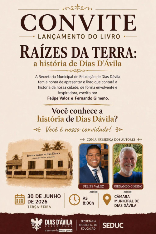 Dias D’Ávila ganha obra que resgata sua história e fortalece a identidade do município