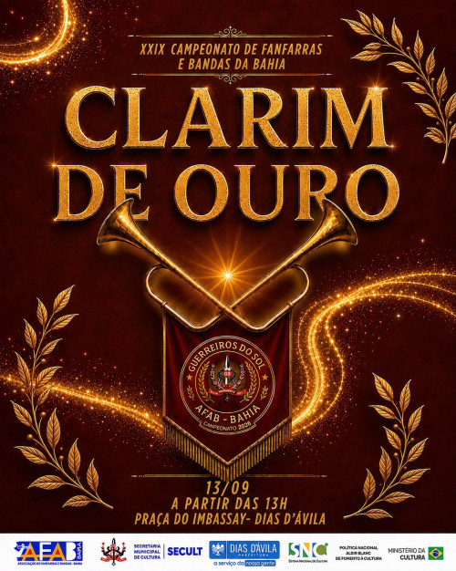 Dias d’Ávila recebe o XXIX Campeonato de Fanfarras e Bandas da Bahia